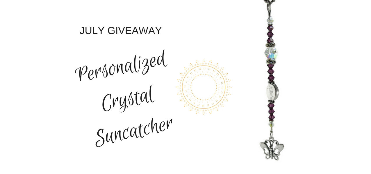 July 2017 Giveaway- Personalized Crystal Butterfly Suncatcher