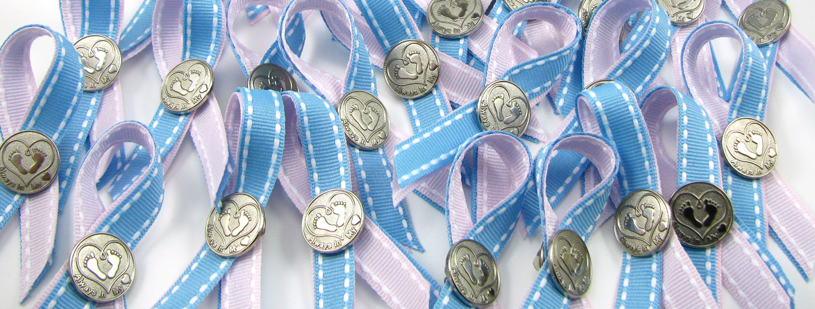 Pregnancy & Infant Loss Awareness Fabric Ribbon Pins- Limited Edition