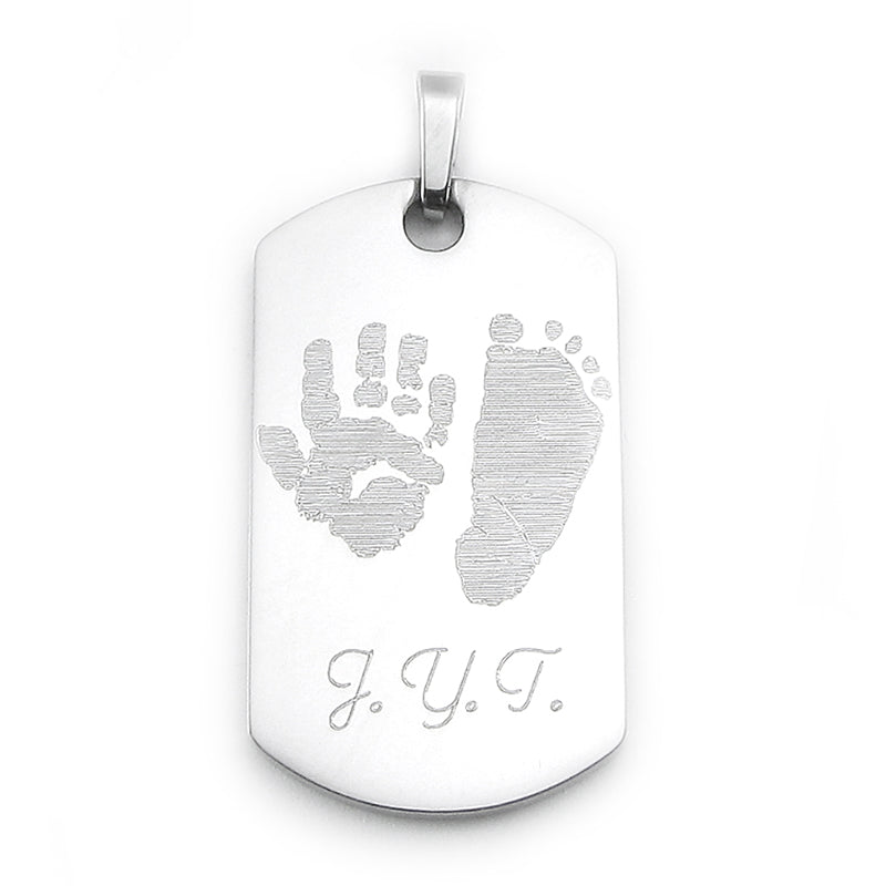 Custom Handprint and Footprint Jewelry for Fathers