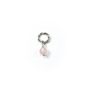 4mm Round Genuine Gemstone Dangle. Add on to charms, pendants, necklace chains and bracelets
