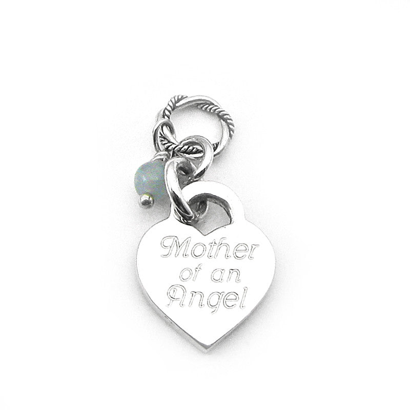 Mother of Angels Charm for Necklace, Miscarriage Jewelry, Loss of Baby, Infant, Child