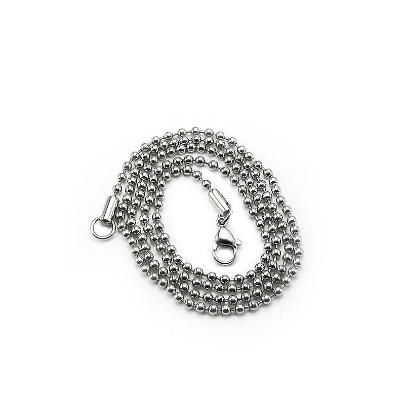 Stainless Steel Bead/Ball chain necklace for men
