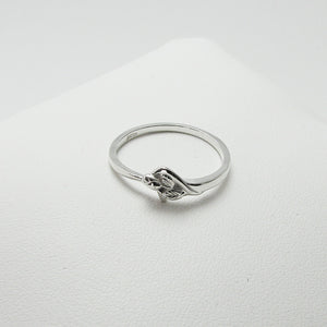Sterling Silver Unblossomed Tiny Rosebud Ring for miscarriage, stillbirth, pregnancy and infant loss