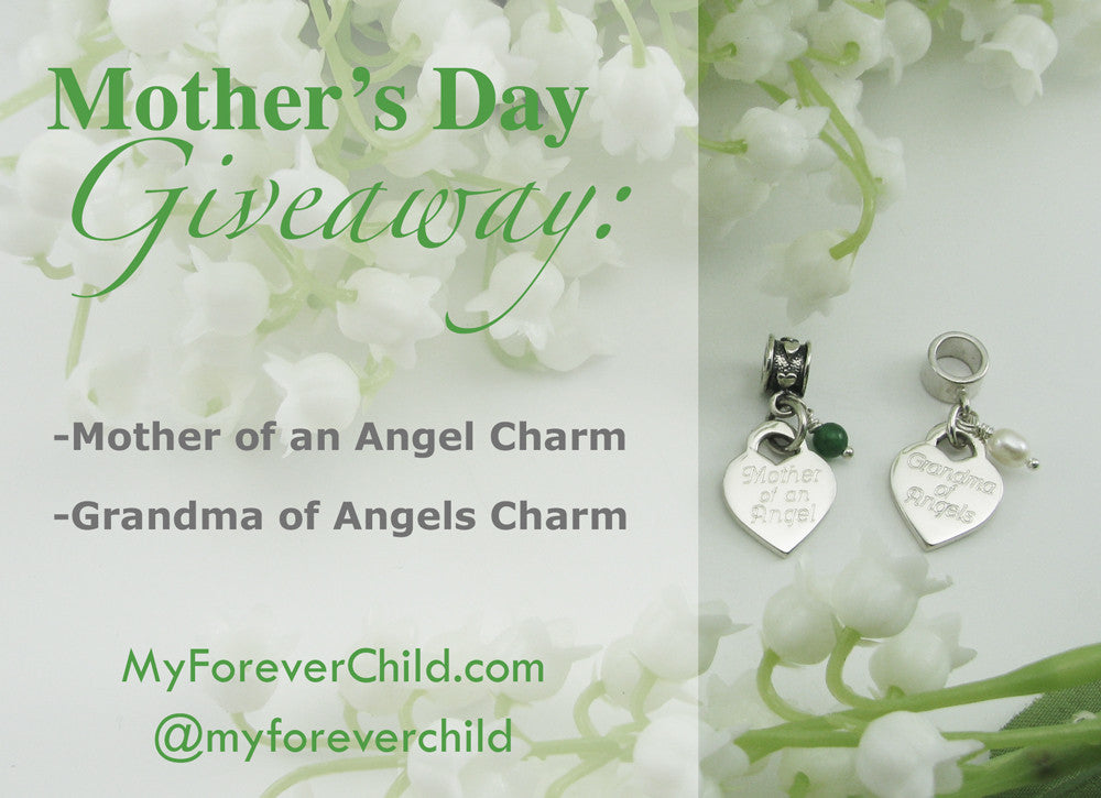 May Giveaway- Mother of an Angel Charm and Grandma of Angels Charm Jewelry