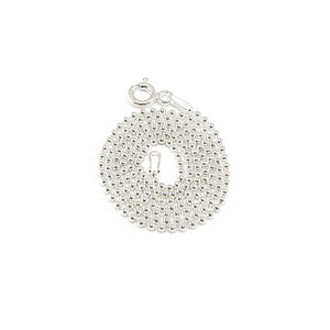 Purchase this a-la-carte sterling silver bead ball chain necklace to pair with your charms for a casual look