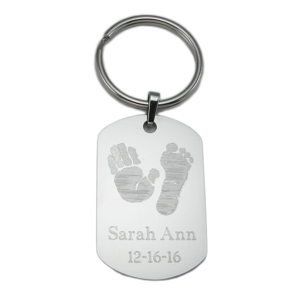 Baby Handprint Footprint Keepsake Kit With Hospital Tag Keepsake