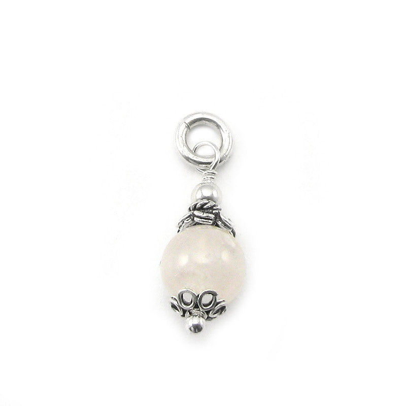 Gemstone charms sterling silver - Cure beads